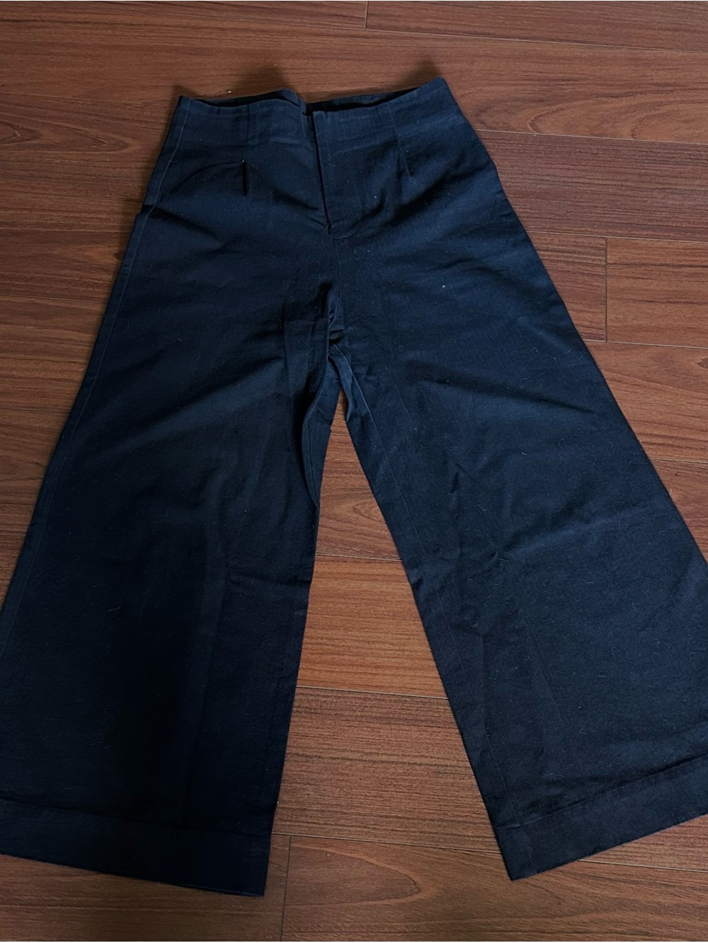 Lisa Says Gah Navy Wide-Leg Pants